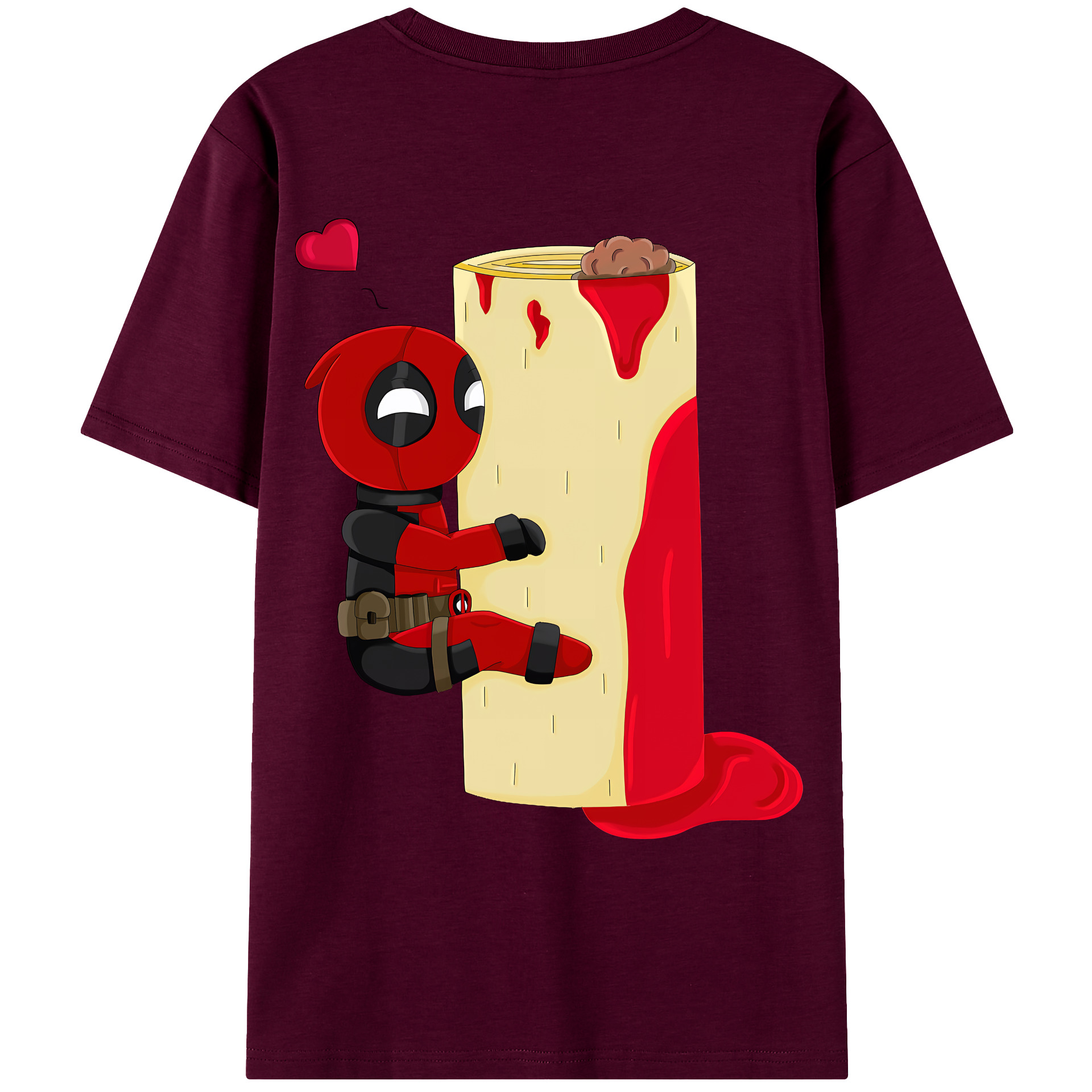（画像用） Deadpool デッドプール レディース半袖Tシャツ(バックプリント)